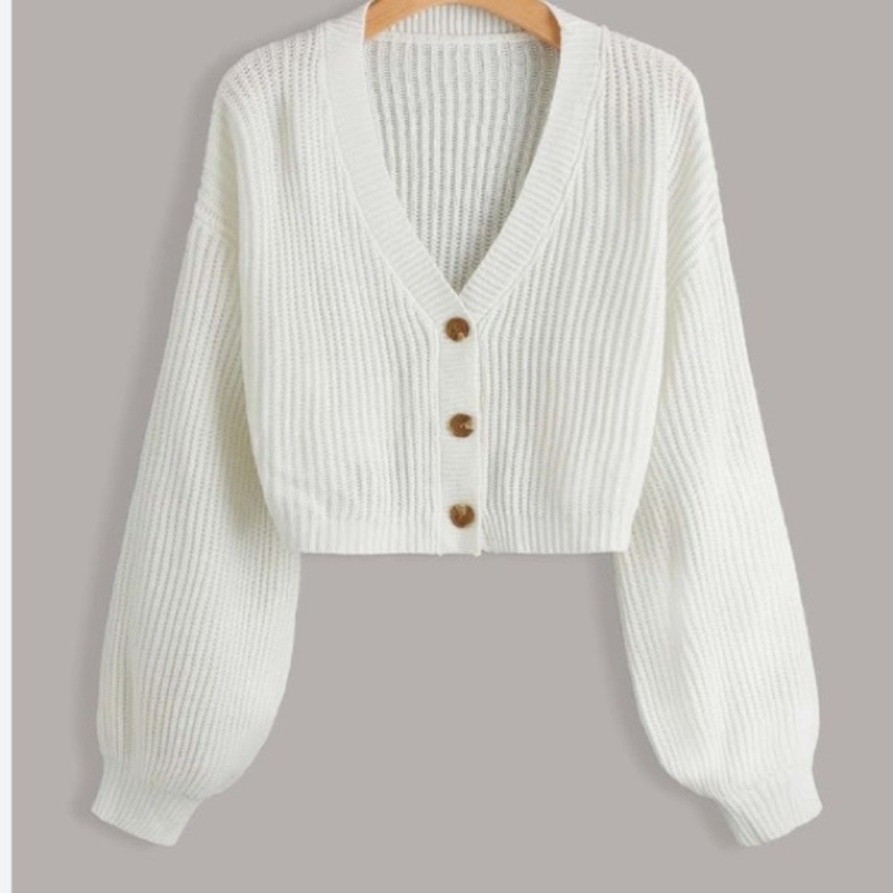 Urban Outfitters White Cardigan Sweater